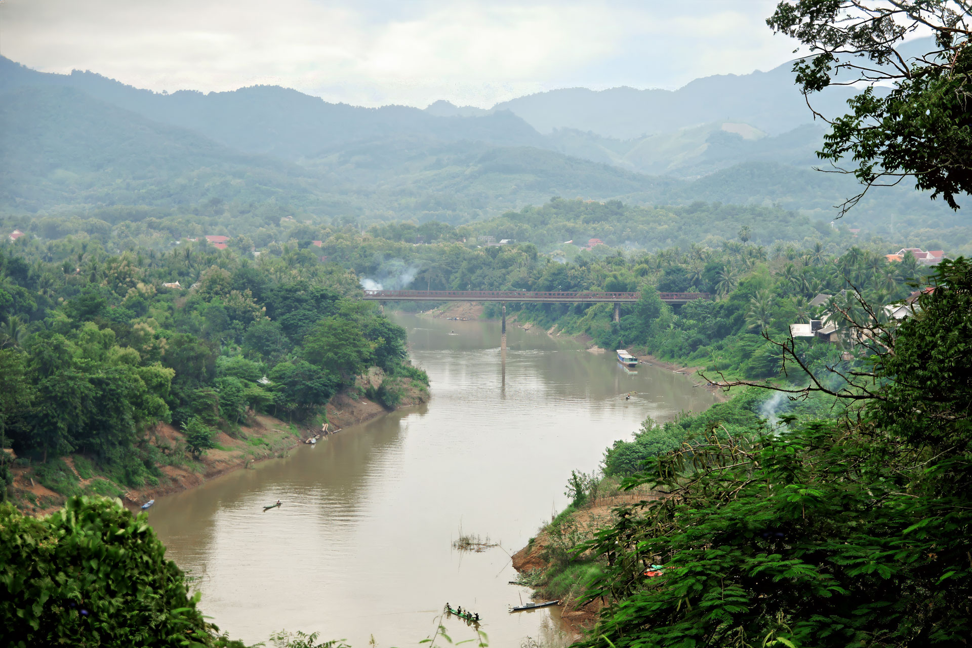 Vom Berg Phou Si hat man einen guten Blick über Luang Prabang